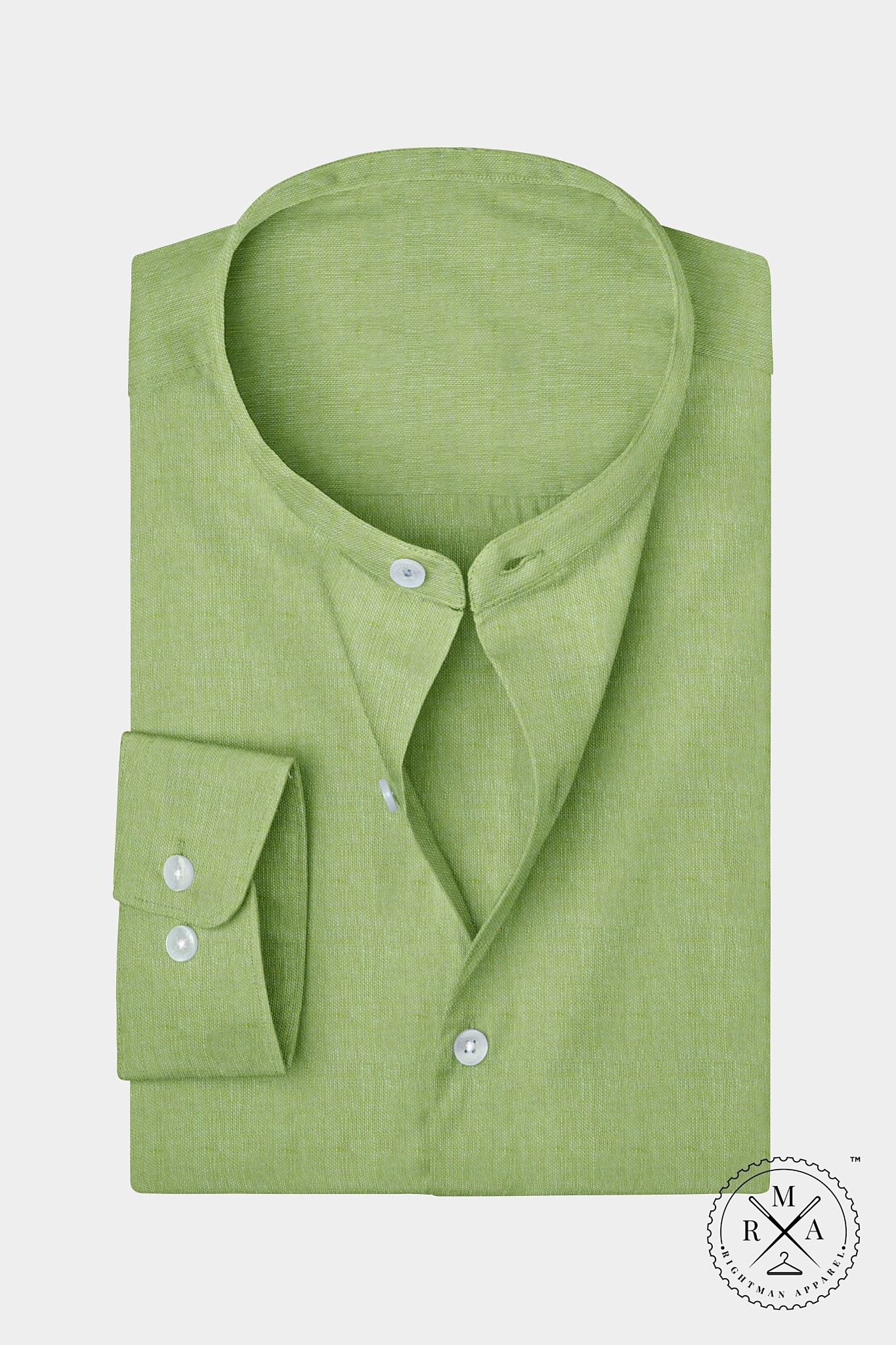 Light Green Linen Shirt SH378